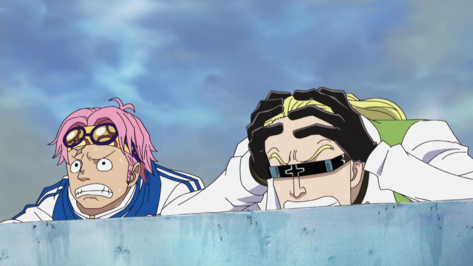 Koby (left) and Helmeppo (right) as seen in the series' anime (Image via Toei Animation)